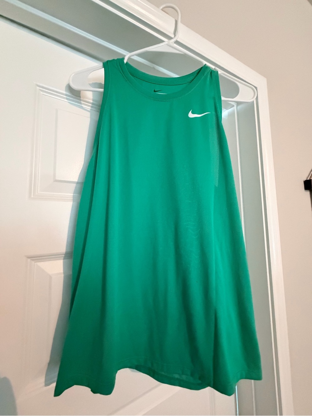 Nike Teal Dri-FIT Athletic Tank with White Logo